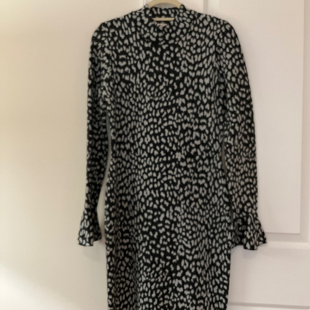 Michael Kors Black & Silver Sweater Dress